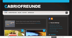 Desktop Screenshot of cabriofreunde.com