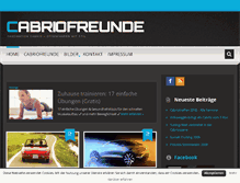 Tablet Screenshot of cabriofreunde.com